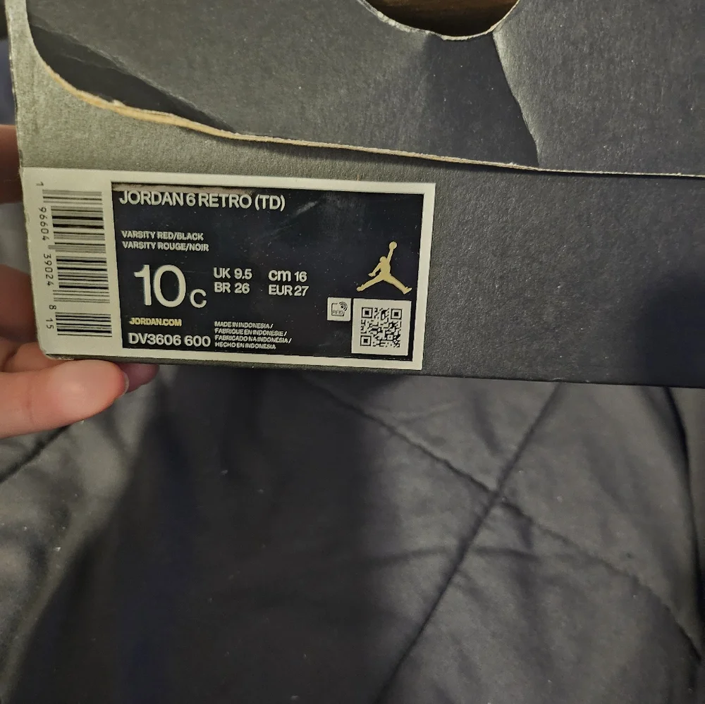 Toddler's Jordan 6 Retro 